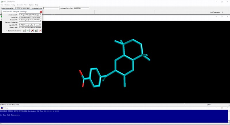 AutoDock Vina In Silico Screenings Interface